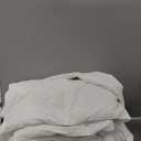 Serta Goose Feather Down Fiber Cotton Comforter Queen Size - 100% Cotton Duvet Insert - Hotel Luxury Hypoallergenic Bedding Comforter All Season Medium Warmth 90 x 90 Inch White