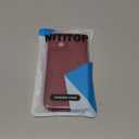 NITITOP Compatible with iPhone 14 Plus Case Cute Stylish Bow Knot Ribbon Design for Women Girls Artistic Bowknot Soft TPU Shockproof Protective Full Camera Protection Cover - Wine Red