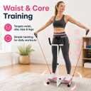 Waist Twisting Machine with Handlebar & Phone Holder, Waist Twister with Resistance Bands, 330 lbs Capacity Ab Twister Board for Women, AB Twister Home Gym Exercise Equipment for Slim Waist, Core Ab Exercise