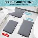 Smiry Memory Foam Bath Mat 40x32, Extra Soft and Absorbent Bathroom Mats, Non Slip Washable Carpet for Floor, Shower and Tub, Dark Grey