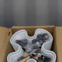 Umigy 2 Set of 7 Tier Vertical Planter Stackable Tower Planters Strawberry Herb Flower and Vegetable Pots Indoor Outdoor Gardening Pots with Removable Wheels and Tools(White,Classic)