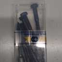 6 Sets 3/8" x 4" Hex Head Lag Screws Bolts with Flat Washers 304 Stainless Steel 18-8 Black Zinc Plated Heavy Duty Lag Screw for Wood