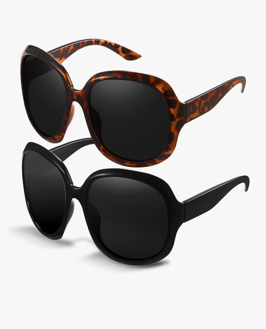 miyya Bug Eye Oversized Polarized Sunglasses Womens, Trendy Retro Sun Glasses for Women 2025, Oversized UV Protection Shades