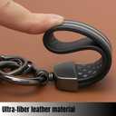 KAELTHAS American USA Flag Keychain Mens Key Chains Durable Zinc Alloy Ring Universal Fit for Truck Motorcycle Premium Car Accessories (Chrome)