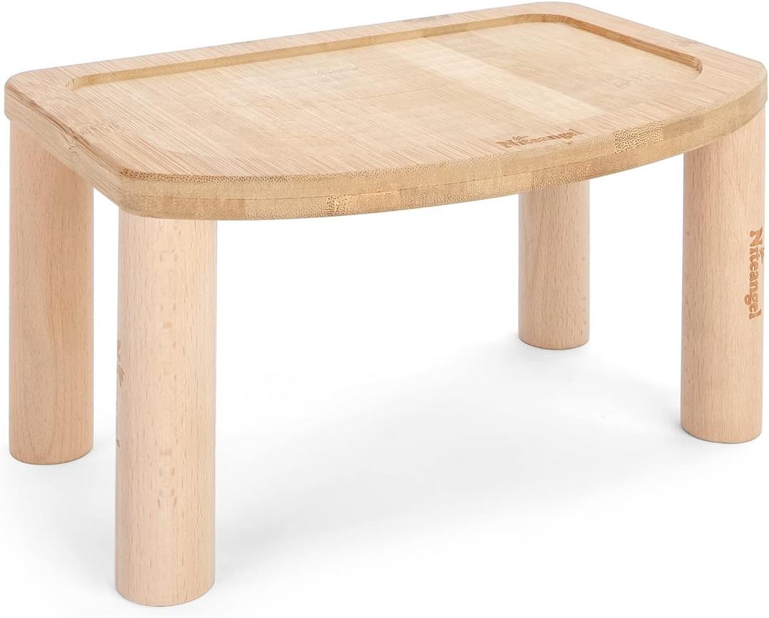 Niteangel Anti-Slide Acrylic Wooden Cloud Series Hamster Wheel Platform (Small)