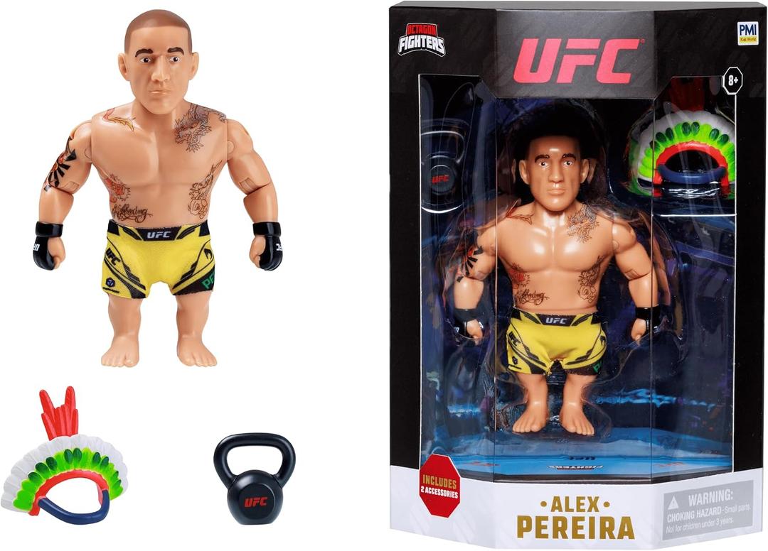 P.M.I. UFC Articulated Action Figure, 4.5", Alex Pereira