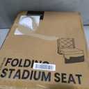 Sheenive Stadium Seats for Bleachers with Back Support, Bleacher Seats with Backs and Cushion Wide, Padded Portable Folding Comfort Stadium Chair with Shoulder Strap for Football Baseball Games, 17.1 inches x 13.5 inches x 16.5 inches