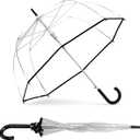 ShedRain Bubble Clear Umbrella, Auto Open, See-Through, Rain & Windproof, for Weddings, Proms and Events