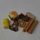 Melissa & Doug Grill and Serve BBQ Set (20 pcs) - Wooden Play Food and Accessories