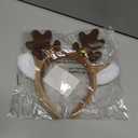 Reindeer Antlers Headband: Deer Hair Hoop Party for Halloween Christmas Birthday and Dance Parties