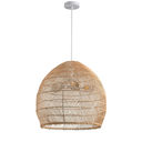 3-Light Rattan Pendant Light Boho Wicker Hanging Light,19.7" Hand-Woven Rattan Chandelier for Kitchen Island Restaurant Craft Room Farmhouse
