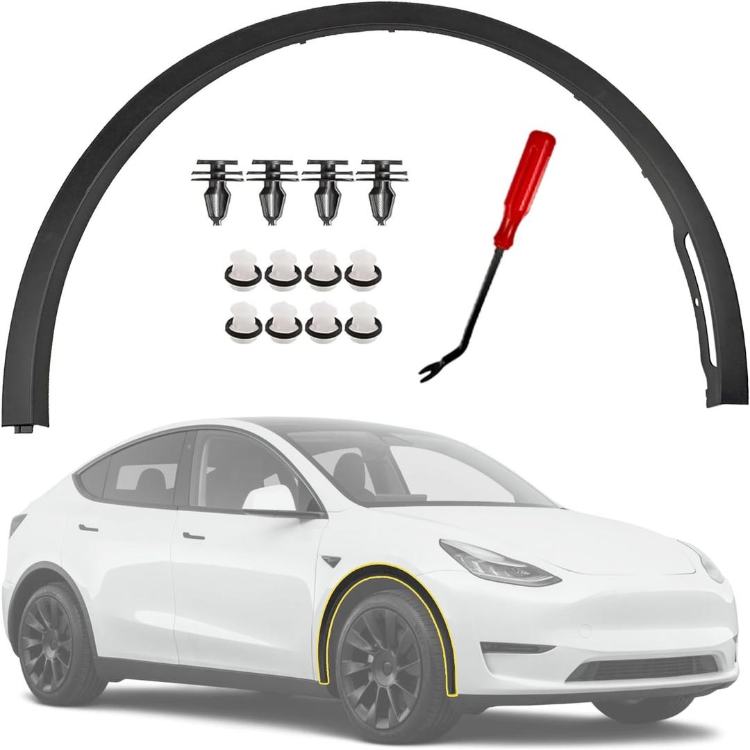 Front Right Fender Trim Compatible with Tesla Model Y 2020-2024