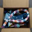 dearlomum Baby Play Mat Gym, Funny Play Piano Tummy Time Activity Mat with 5 Infant Sensory Toys, Music and Lights, Boy & Girl Gifts for Newborns 0 to 3 6 9 12 Months (Blue)