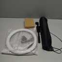 Overhead Phone Mount, Overhead Camera Mount Stand [Anti-Shaking] with 10.5" Ring Light, Desk Stand for iPhone with Ring Light for Video Recording, Zoom Meeting, YouTube, TikTok (Black)