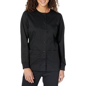 Amazon Essentials Women's Scrub Snap Jacket, M