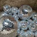 17 Pcs Disco Ball Decor: Mini Large Assorted Size Hanging Mirror Disco Ball Sets - Silver Party Ornaments for Stage Club Prom Props 70s Weddings Dance Music Birthday(12, 8, 6, 4, 3.2 Inch)