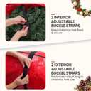 BALEINE 7.5 ft Rolling Christmas Tree Storage Bag, 2 Swivel Wheels for Easy Moving, Heavy Duty Extra Large Artificial Christmas Tree Bag with Reinforced Carry Handles and Fixed Buckle (Black)