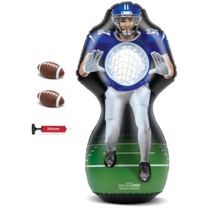 GoSports Football Toss Game for Kids - 4 ft Inflatable Receiver Touchdown Toss Game