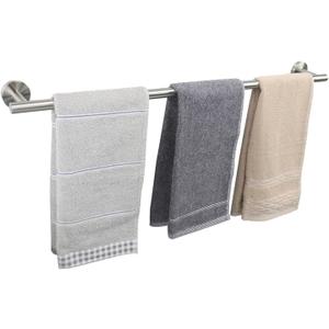 TocTen Bath Towel Bar - Thicken SUS304 Stainless Steel Bathroom Towel Holder, Towel Rod for Bathroom Heavy Duty Wall Mounted Towel Rack Hanger (30IN, Brushed Nickel)