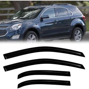 Window Rain Guards Compatible 2010-2017 Chevy Equinox 4PC Side Wind Deflector Visors