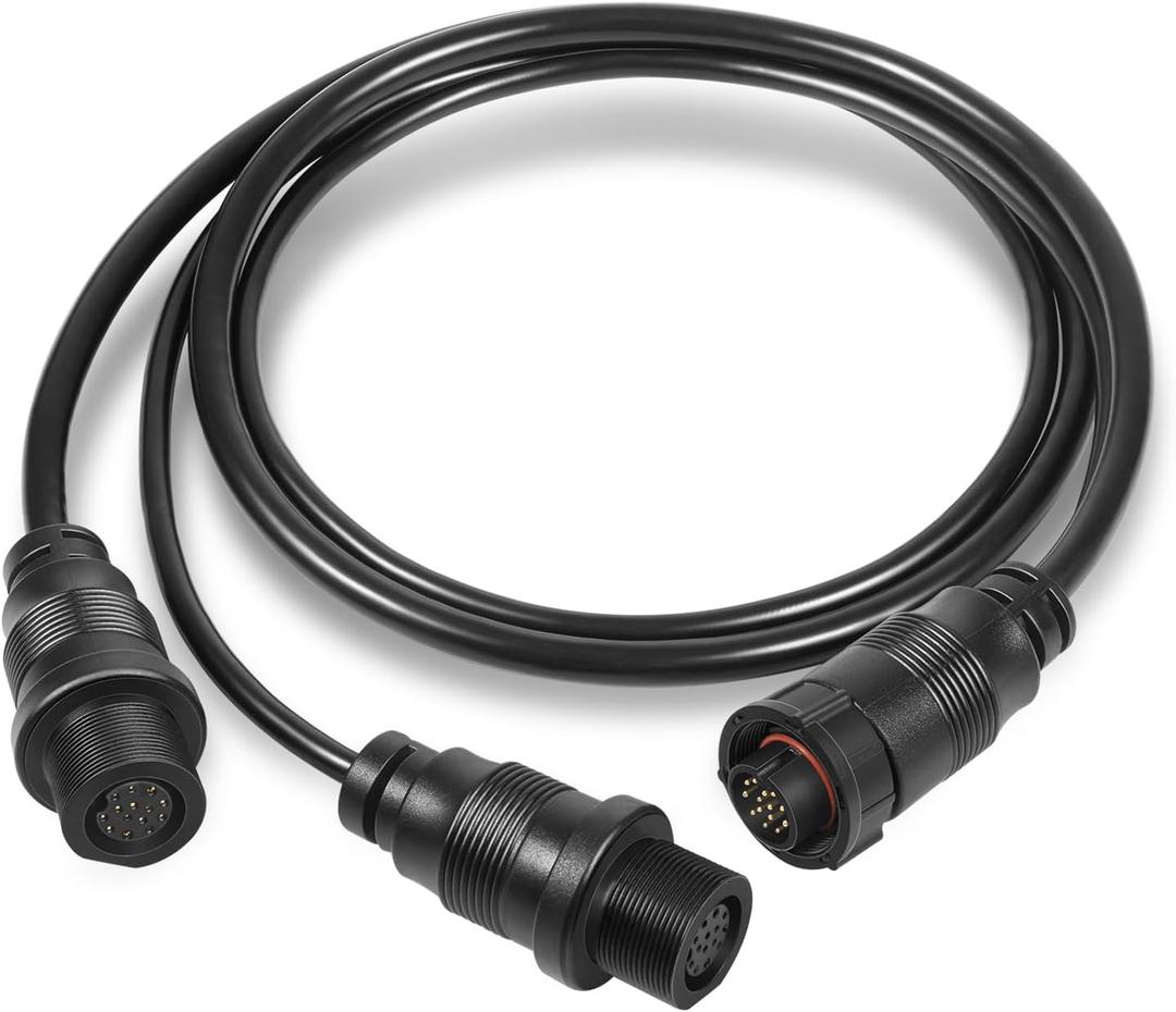 720111-1 14 M ID SIDB Y Splitter Cable for Humminbird - Compatible with SOLIX & APEX Fish Finders, Side Imaging & 2D Sonar Connection
