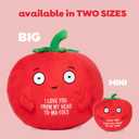 2 x Big Tender Tomato Plushie - Super Soft Stuffed Animal | Adorable Love Gift for Boyfriend, Girlfriend, Husband, Wife, Mom, Dad, Kids, or Best Friend | Valentines Day Gifts for Her or Him