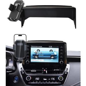 PZK Car Phone Mount for 2019-2025 2026 Toyota Corolla/Corolla Hatchback /2022-2025 2026 Corolla Cross Accessories 8-inch Screen Auto Lock Car Phone Holder 360 Rotation Not Affect Vent Phone Cradles