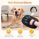2 x 2PCS Pet Hair Remover, Electrostatic Pet Hair Removal Gloves, Reusable Cat & Dog Hair Remover for Couch, Furniture, Carpet, Curtain, Upgraded Animal Fur Removal Tool, Cat Grooming Gloves