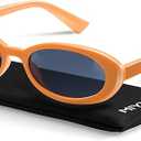 miyya Trendy Polarized Sunglasses Women, Oval Sunglasses for Women Men, Retro Sun Glasses for Women 2024, UV Protection