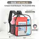 Oraben Clear Backpack Stadium Approved, Clear Bag 12 x 6 x 11 in, Small Transparent Backpack for Concerts, Sports Events, Festivals, Waterproof, Adjustable Straps, Women Men
