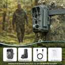 Meidase P70 (Non-Cellular,Non-WiFi) Trail Camera, 64MP 1296p, Game Cameras with No-Glow IR Night Vision, Motion Activated, Waterproof for Wildlife Deer Cams, Hunting