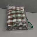 Urban Villa Cloth Napkins 100% Cotton Dinner Napkins Highly Absorbent 20x20 Inches (Set of 12) Brown White Buffalo Checks Reusable Washable Soft Durable Premium Napkins Ideal for Home Wedding Parties