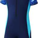 MIENOE Boys Swimsuit One Piece Kid Swimsuit Boys Water Sport Short Swimsuit UPF 50+ Sun Protection Bathing Suits