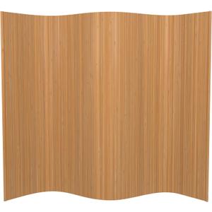 Oriental Furniture 6 ft. Tall Bamboo Wave Screen - Natural