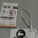 Air Tracker Tags-2 Pack, Smart Tag Work Compatible with Apple Find My (iOS Only), Bluetooth Tag Item Finders IP68 Waterproof Replaceable Battery for Wallet, Luggage, Backpack, Key (Black/White)