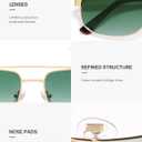 SOJOS Retro Polarized Aviator Sunglasses for Women Men, Vintage Rectangle 70s Style Womens Mens Sun Glasses SJ1250