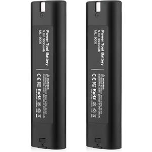 Upgraded 9.6v 3600mAh Replacement Battery Compatible with Makita 9000 9033 193890-9 192696-2 632007-4 2pack