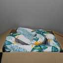 Outdoor Chaise Lounge Chair Cushion 75.1 x 22.8 x 4.7 Inches 100% Waterproof Replacement Cotton Patio Pool Lounge Chair Cushion for Outdoor Furniture with Ties, Yellow-Green Leaf