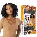 Sensationnel Curls Kinksandco Kinkyedges Wig - Kinky Body Wave 14 Inch 13X6 Lace Frontal Natural Kinkytexture Edged Hairline for Natural 3C to 4C Hair Textures (1B OFFBLACK)