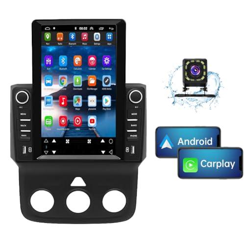 Android 13 Car Stereo for Dodge Ram 1500 2500 3500 2013-2018,Slakerbe 9.7 Inch Touch Screen Car Radio 2GB+32GB Wireless Carplay & Android Auto with WiFi Bluetooth FM/RDS Navigation Media Player