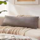 Memory Foam 14 x 36 Inch Throw Pillow Insert, Premium Lumbar Pillow Insert for Decorative Throw Pillow, Living Room, Couch and Sofa, 14 x 36 Inch, Gray