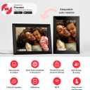 Frameo 10.1 Inch WiFi Digital Picture Frame with 32GB Storage,1280 * 800P IPS HD Touch Screen,Send Photos/Videos from Your Phone Anywhere, Photo Gifts for Parents and Grandparents