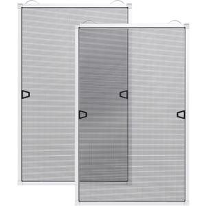 Paramondo 2 Sets DIY Window Screen Frame Kit, Easy Cut-to-Size Design Window Screen, Includes Screen Mesh, Frame Parts & Tools for Window Screen Replacement, White, 46" Lx 46"W
