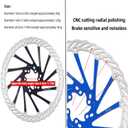 YBEKI 2-Pack Bike Disc Brake Rotor (160/180/203mm) CNC-Machined / 12 Bolts - 6-Hole Lightweight Stainless Steel Rotors with Heat Dissipation Holes for MTB/Road/BMX Bikes (Red)