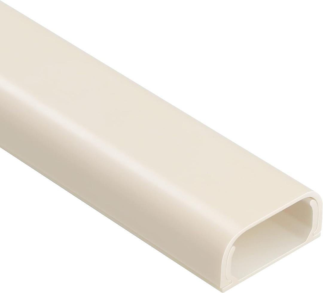 153in Cord Hider Wall, Wire Hiders for 3 Cords, Paintable Cable Cover for 2 Thick Extension Cables, Wire Concealer to Hide Cords Wall Mounted TV, 9X L17in X W0.95in X 0.47in, Beige