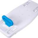 Carex Portable Shower Bench - Shower Bath Seat - Fits tub having width in the range of 19"-28". Comfortable Contoured Seating Area with 300 Pound Weight Capacity, Portable and Easy to Store