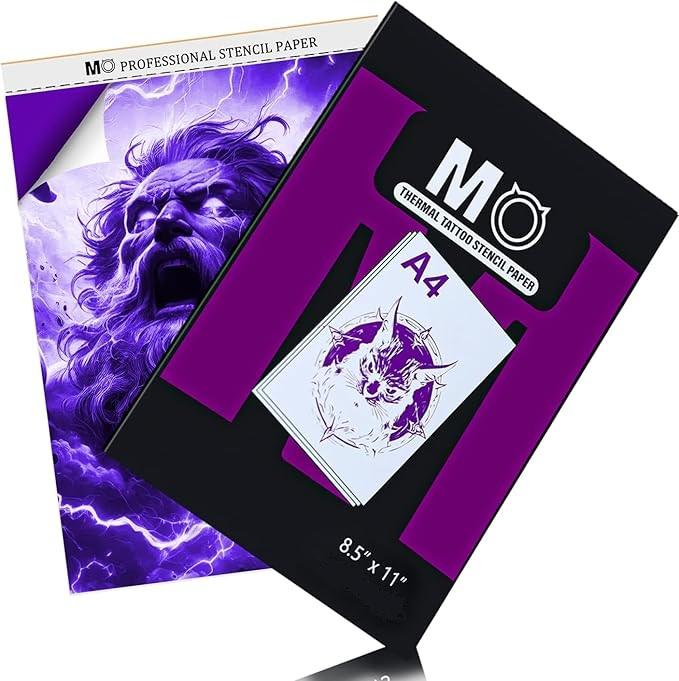 MO MOLONG Tattoo Stencil Paper 100 Sheets Tattoo Transfer Paper for Professional 8.5"x11"