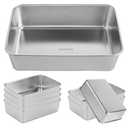 6 Pack Stainless Steel Loaf Pan Banana Bread Pan for Homemade Bread Loaf Pans for Baking Bread Tin Sourdough Bread Baking Pan Metal Sandwich Loaf Bread Pans for Meatloaf, Cake