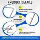W10779716 Range Oven Bake Element Compatible with Whirlpool KitchenAid Maytag WFE540H0AS0 WFE540H0ES0 MER8700DS1 KSDB900ESS2, W10774342 Oven Heating Element Replace PS11703285 AP5970727 W10289097