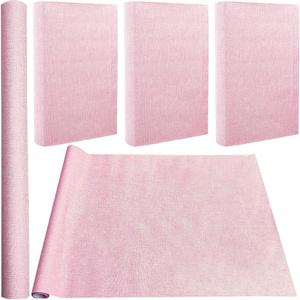 CRASPIRE 59 x 16.9in Book Cloth for Book Binding Pink Fabric Surface Paper Backed A3-A8 Bookcover Books Album Linen Scrapbooking Archival DIY Covering Protector Bookcloth Bookbinding Supplies